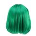 Women s Bob Wig Short Straight Wig Synthetic Hair Wig High Temperature Fiber Bob Wig (Green)