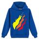 TOWED22 Pullover Hoodie for Boys and Girls Cute Leopard Printed Hooded Sweatshirts with Pockets(Blue 13-14 Y)