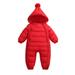 Eashery Lightweight Jacket for Boys Kids Boys Oversized Jacket Winter Warm Shirt Sweater Tops Jackets for Boys (Red 18-36 Months)