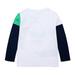 Toddler Children Cartoon Boys Dinosaur Patchwork Shirt Tops Outfits Clothes White 110