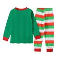 LYCAQL Toddler Boy Clothes Xmas Kids Toddler Baby Boys Girls Letter Long Sleeve Cartoon Tops Striped Pants Boys (Green 5-6 Years)
