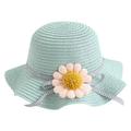 Children s Girls Sunscreen Hat Summer Bow Sun Hat Straw Hat Braided Hat Beach Hat Sun Hat Flower Cute