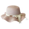 Children s Girls Sunscreen Hat Summer Bow Sun Hat Straw Hat Braided Hat Beach Hat Sun Visor Fisherman s Hat