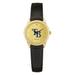 Women's Black Tampa Bay Rays Gold Dial Leather Wristwatch