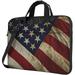 Laptop Shoulder Bag Carrying Case American Flag Print Computer Bags