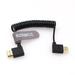 8k HDMI 2.1 Cable HDMI Left Angle to HDMI Right Angle Coi Cable High Speed Soft Cable for Z Cam E2 Portkeys