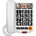 Large Button Phones for Seniors Corded Landline Telephone with Volume Control Big Button and One-Touch Dialing