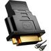 HDMI to DVI Adapter Bi-Directional DVI-I (24+5) Female to HDMI Female Adapter 1080P DVI to HDMI Converter Compatible