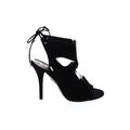 Aquazzura Heels: Black Solid Shoes - Women's Size 36 - Open Toe