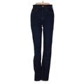 Madewell Jeans - Mid/Reg Rise Straight Leg Denim: Blue Bottoms - Women's Size 25 - Dark Wash