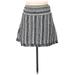 Tory Burch Casual Mini Skirt Mini: Blue Stripes Bottoms - Women's Size 6