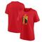 Belgien FA Primary Logo Grafik T-Shirt - Rot - Damen