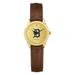 Women's Brown Detroit Tigers Leather Wristwatch