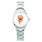 Women's Silver San Francisco Giants Stainless Steel Bracelet Wristwatch