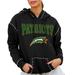 Women's Gameday Couture Black George Mason Patriots Studded Pullover Hoodie