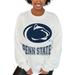 Women's Gameday Couture White Penn State Nittany Lions Hot Shot Fleece Pullover Sweatshirt