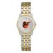 Women's Baltimore Orioles Silver Dial Two-Tone Wristwatch