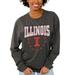 Women's Gameday Couture Charcoal Illinois Fighting Illini Everyday Long Sleeve T-Shirt