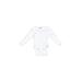 Gerber Long Sleeve Onesie: White Bottoms - Size Newborn