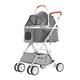 3 in 1 Pet Stroller with Detachable Carrier Car Seat - Easy Folding, Sturdy Frame - Shock Absorbing and Spring Loaded for Small Medium Pets - Supports up to 33 LBS