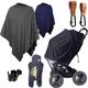 felisun Privacy Nursing Covers for Breastfeeding(2Sets) Stroller Hooks for Hanging(2Sets) Little Bum Coolers for Car Seat(Dinosaur Purple) Моsquitо Net for Stroller(Black) Stroller Cup Holder(Black)