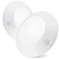 BIGLIGHT Wireless Battery Operated LED Motion Sensor Ceiling Light, Cordless Bright Motion Lights for Hallway Shower Closet Pantry Entrance Corridor Shed, 5 Inches, 250 Lumens, Warm White, 2 Pack