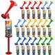 Sratte 20 Pieces Mini Air Horn Hand Pumps Hand Held Loud Sound Football Horn Noisemakers Toys Gift for Adults Football Birthday Graduation Sporting Events Contest Celebrations Party Goodie Bag Fillers