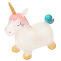 TBEONE Unicorn Toy , Unicorn Hopper Horse Hopper Bouncy Inflatable Animal Ride-on Toy with Pump Gifts For Children for Ages 3 Year and Up - Incl. Pump, Transparent Color