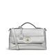 RADLEY London Lyric Lane Small Flapover Crossbody Handbag for Women in Silver Metallic Soft Grained Leather, with Adjustable Cross Body Strap & Internal Slip and Zip Pockets