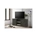 Gracie Oaks Tationa 58" Wide Tv Stand w/ 2 Open Shelves & 2 Cabinets Wood in Brown | 24.5 H x 58 W x 15 D in | Wayfair