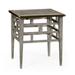 William Yeoward End Table Wood in Gray/Brown Jonathan Charles Fine Furniture | 26.25 H x 23.5 W x 23.5 D in | Wayfair 530101-GYO