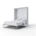 MaximaHouse Invento Vertical Wall Bed w/ Desk, 55.1 X 78.7 Inch Wood in White | 86.61 H x 63.31 W x 89.72 D in | Wayfair IN-14WGTAB