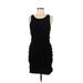 Valentino Casual Dress - Bodycon Scoop Neck Sleeveless: Black Print Dresses - New - Women's Size Small
