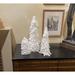 The Holiday Aisle® 8" Christmas Tabletop Feather Tree w/Glittered Tips in White | 16 H x 4 W x 4 D in | Wayfair 9C1A72876E3746A4841C0E18EE2D3628