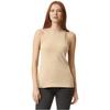 American Apparel 101CVC Women's CVC Racerback Tank Top in Heather Bone size Medium | Cotton/Polyester Blend