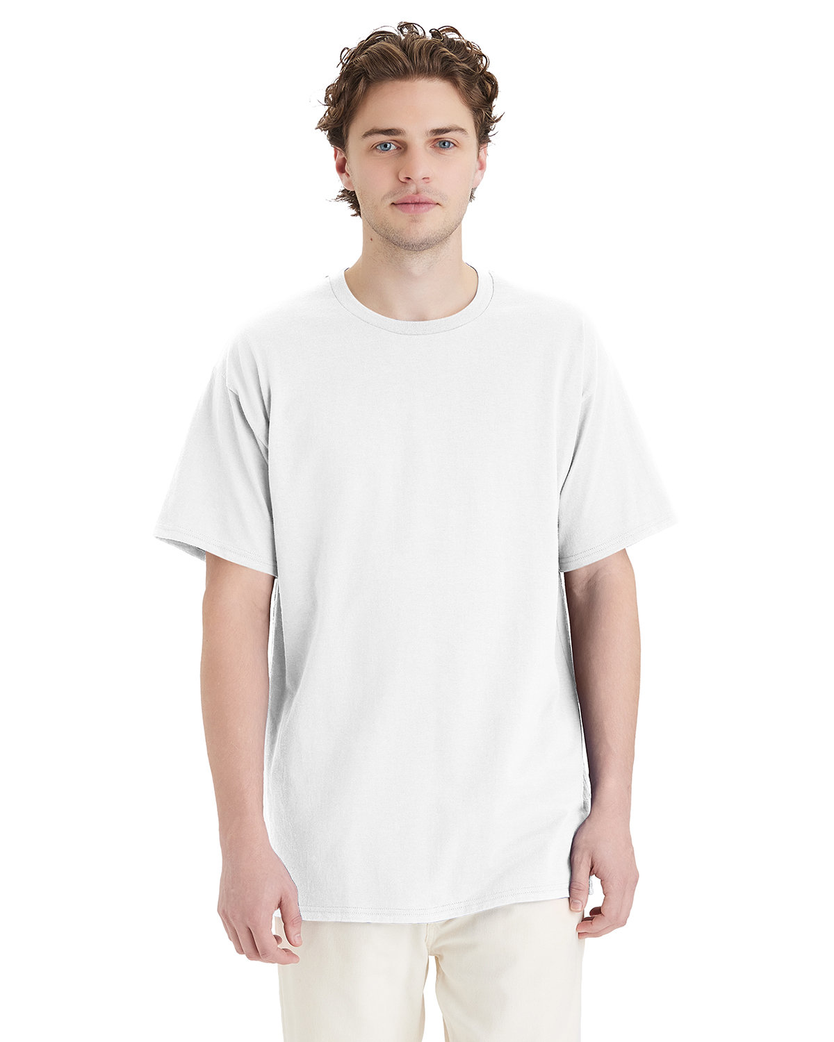 Hanes 5280T Men's Tall Essential-T T-Shirt in White size 2XT | Cotton