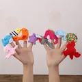 12/10/6/5Pcs Cartoon Finger Puppet Doll Hand Puppet Baby Children Story Toddler Early Educational