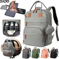 Diaper Bag Backpack Baby Essentials Travel Tote Multifunction Waterproof with Changing Station Pad