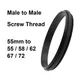 Screw Thread Male to Male Adapter 55mm - 55 / 58 / 62 / 67 / 72 mm thread pitch 0.75mm Macro