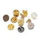 50pcs Brooch Pin Base Caps Button Pins Blank Backs Butterfly Clasp For DIY Neckties Jewelry Making