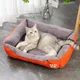 Large Pet Cat and Dog Bed Warm Comfortable Dog House Soft PP Cotton Nest Dog Basket Mat Universal