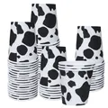 10/20 Pieces Cow Cup Disposable Paper Cups Western Cowboy Print Theme Party Supplies Farm Cow