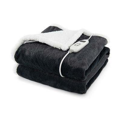 Costway Electric Heated Blanket Throw with 10 Heat...