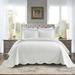 MarCielo 3-Piece Elegantly Embroidered 100% Cotton Oversized Quilt Bedspread Set TG