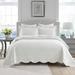 MarCielo 3-Piece Elegantly Embroidered 100% Cotton Oversized Quilt Bedspread Set TX