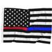 Thin Red and Blue Line American Flag United States Banner Polyester 3x5 Foot Flags Vivid Color and UV Fade Resistant Flag Policeman & Fireman Firefighters Outdoor Banner