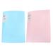 2 Pcs 1 Bag A4 Plastic Magazine Folders Office Files Storage Files (40 Pages)