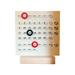 FFENYAN 2024 Wooden Desk Calendar Vintage DIY Hoop Perpetual Calendar Countdown Calendar Cute Desk Calendar Desktop Ornaments