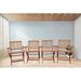 LivEditor Foldable Patio Dining Chair Set 4 Folding Chairs