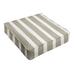 Mozaic Humble + Haute Tan and White Stripe Indoor/Outdoor Corded Deep Seating Cushion 22.5 x 22.5 x 5 - Nico Coconut